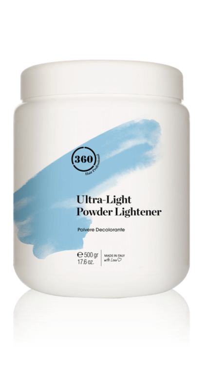 360 Ultra-Light Powder Lightener - Available in 500g Tub, 500g Refill and 30g Sachet