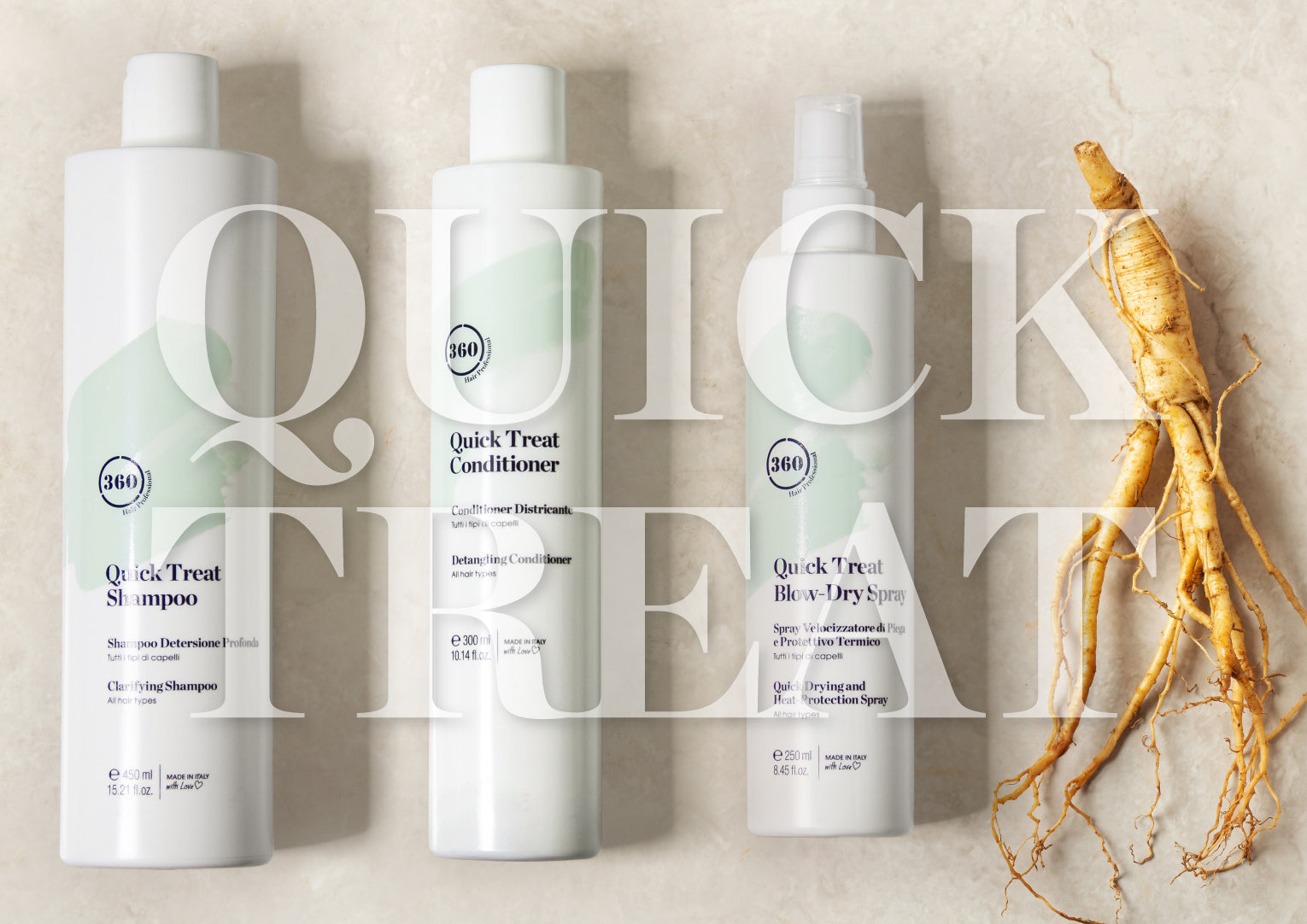 360 QUICK TREAT CONDITIONER (300ml and 1ltr)
