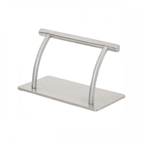 Arched Stainless Steel Footrest Anti Slide Rubber Grip