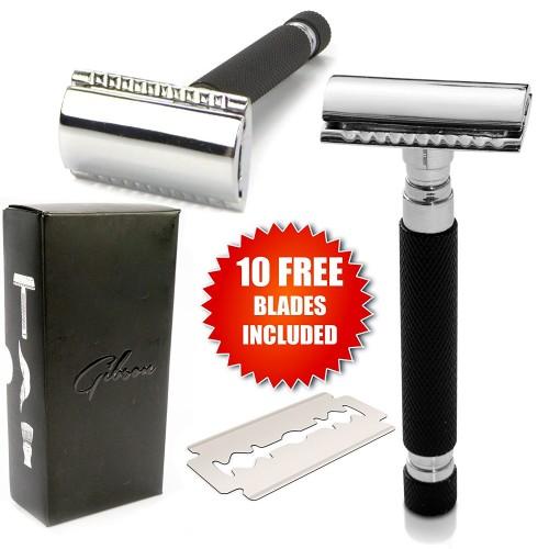 Old School Double Edge Razor with FREE Blades