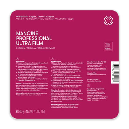Mancine Ultrafilm Pomegranate & Jojoba Hot Wax 500 gm