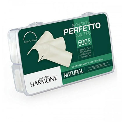 Harmony Perfetto Nail Tips Natural 500 Pcs