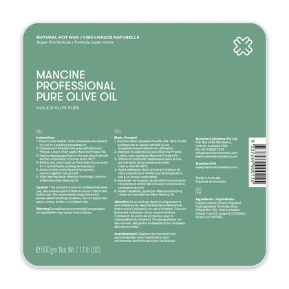 Mancine Pure Olive Oil Hot Wax 500gm