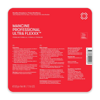 Mancine Ultra Flexxx Brazilian Strawberry Hot Wax 500 gm