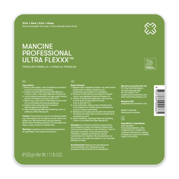 Mancine Ultra Flexxx Kiwi & Aloe Hot Wax 500 gm