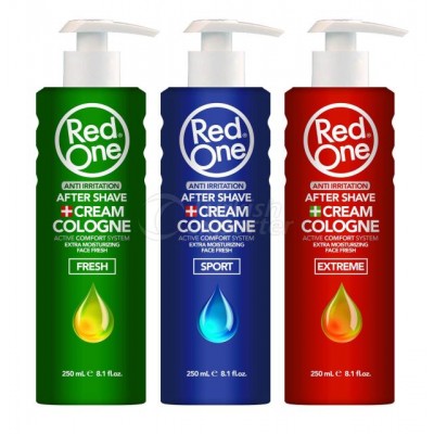 Red One Face Fresh After Shave Cream Cologne SPORT 400 ml