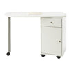 April Swivel Manicure Table with 4 Draws White