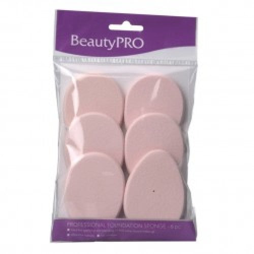 Beauty Pro Pro Foundation Sponge 6 Pack