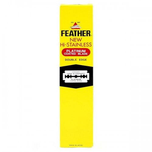 Feather Hi-Stainless Platinum Coated Blade Double Edge 200 pack