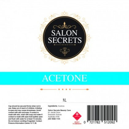 Salon Secrets Acetone 1 Litre