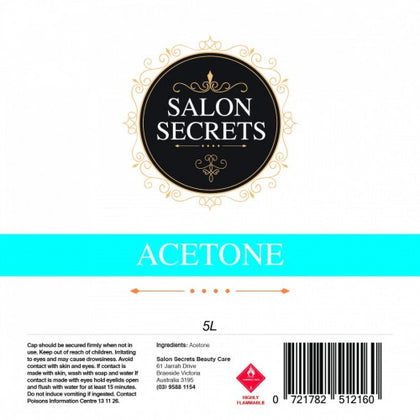 Salon Secrets Acetone 5 Litre